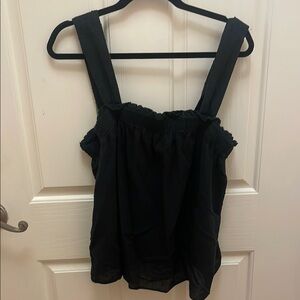 LOFT Black Sleeveless Blouse